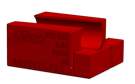 Pie15 Oval Cutting Fixtures 1D CLR - Digital STL Files