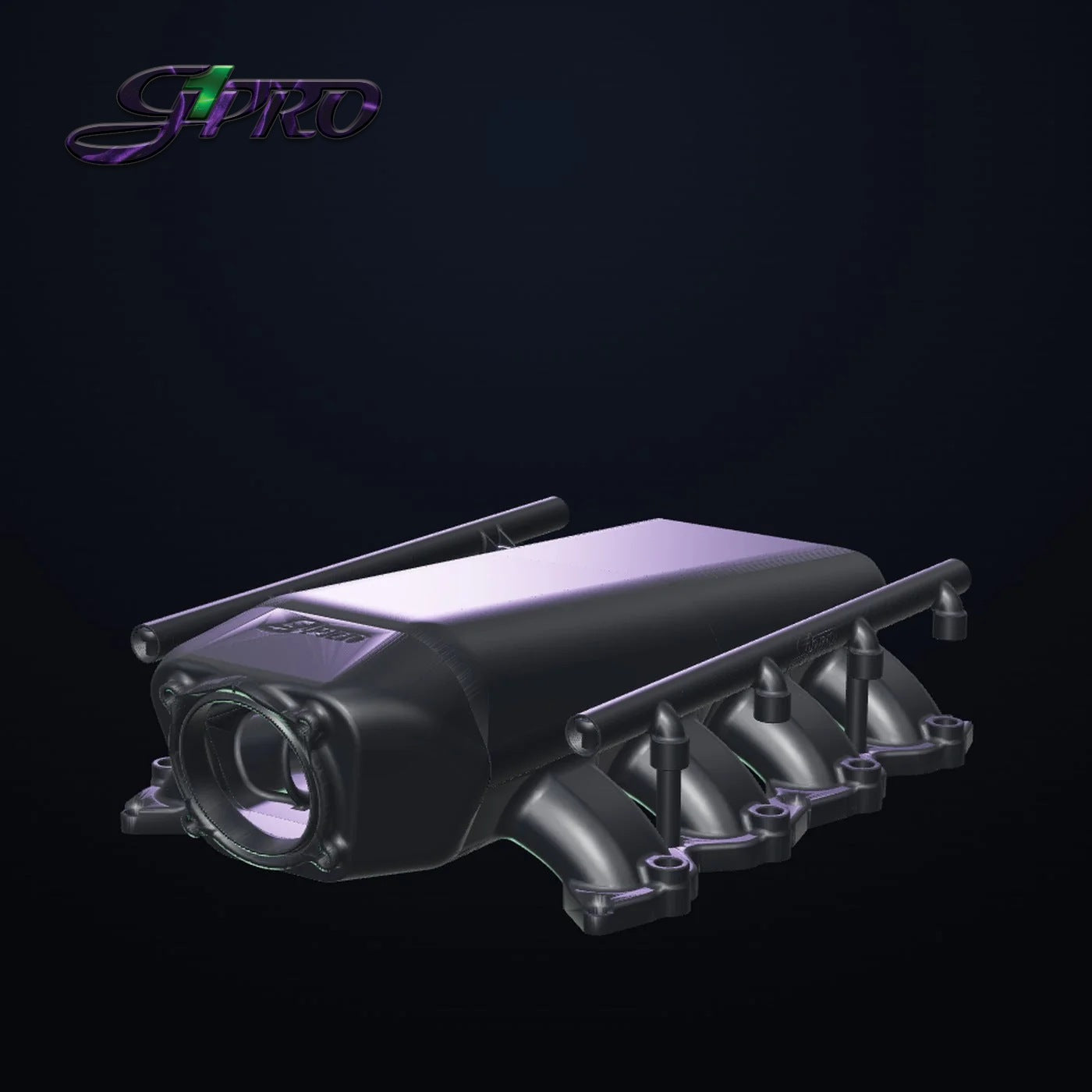 G1Pro Coyote Plastic Pro - complete 3D printable intake manifold for the Ford 5.0 Coyote, twin -8ORB fuel rails and 80mm throttle body snout