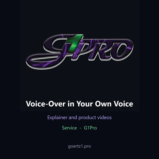 G1Pro card: Voice-Over in Your Own Voice service