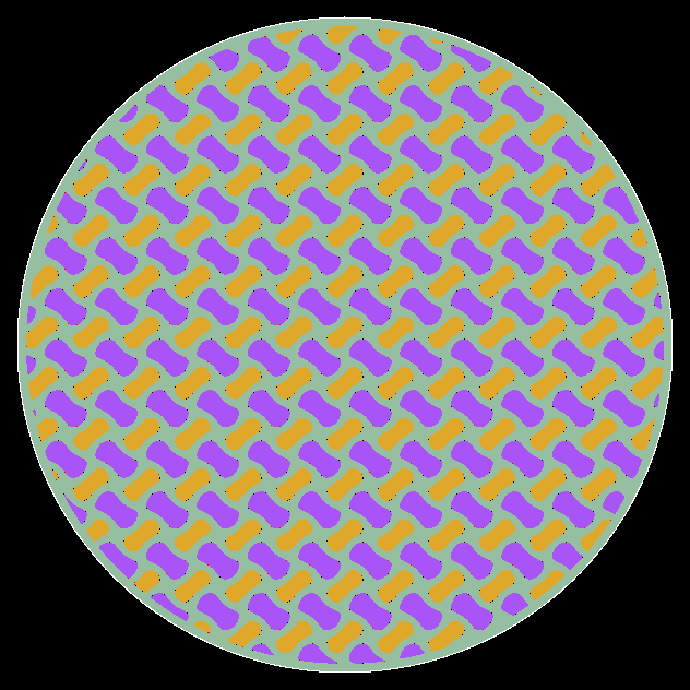 G1Pro two-fluid gyroid core - example of integrated two-fluid passages
