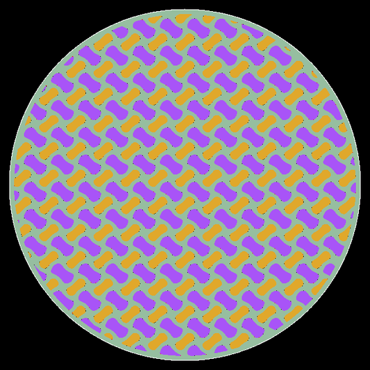 G1Pro two-fluid gyroid core - example of integrated two-fluid passages
