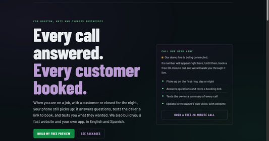 G1Pro Local: every call answered, every customer booked