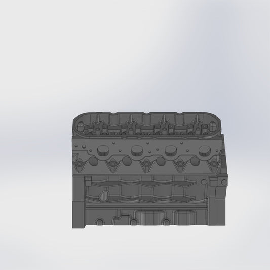 Cathedral Port Block & Heads 3D Model - STEP & STL Files for 3D Printing and Digital Mockup