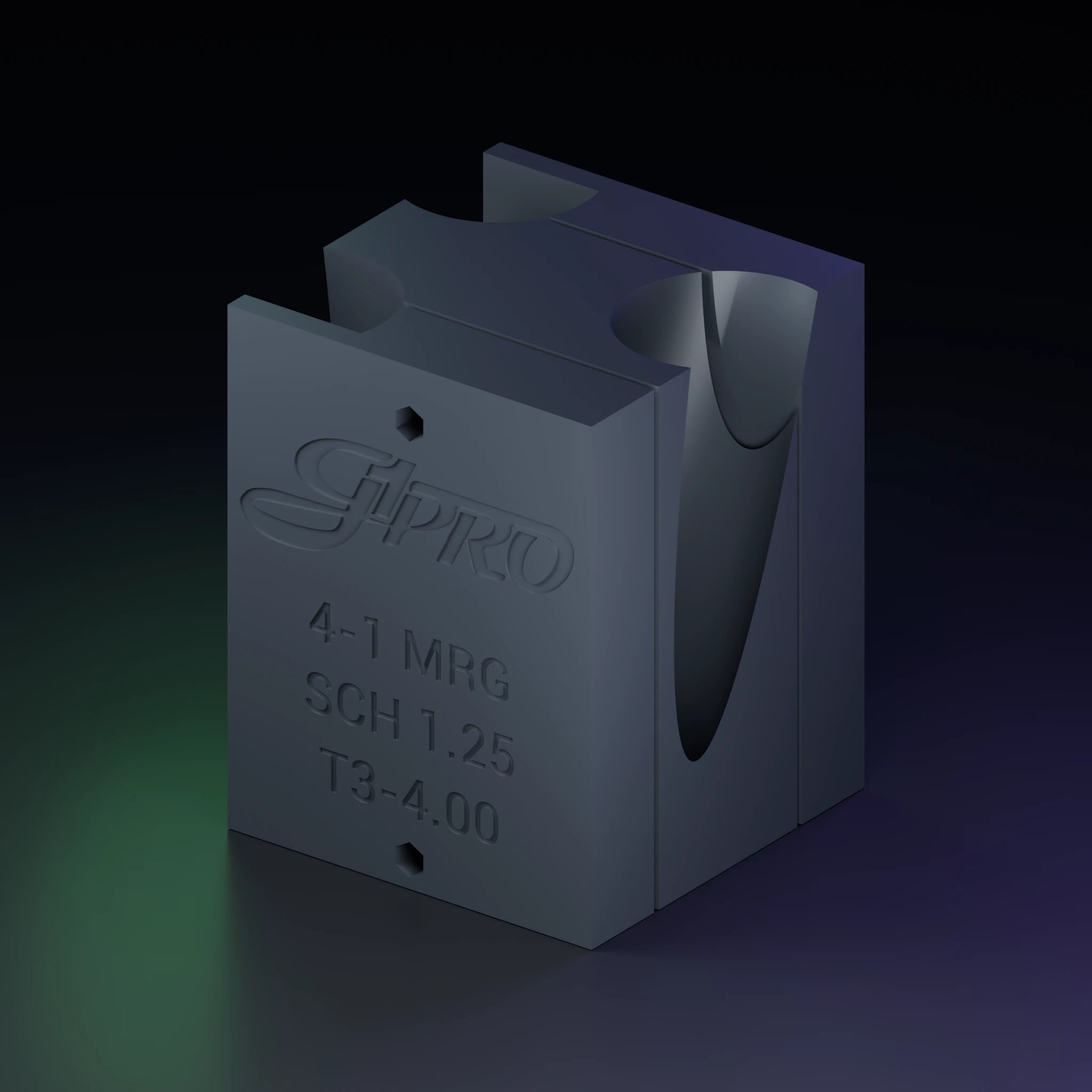 4-1 Merge Collector Jig — Schedule 1.25 Pipe, T3 T4 T25 — Header & Turbo Manifold Fixture | STL Digital Download — product preview