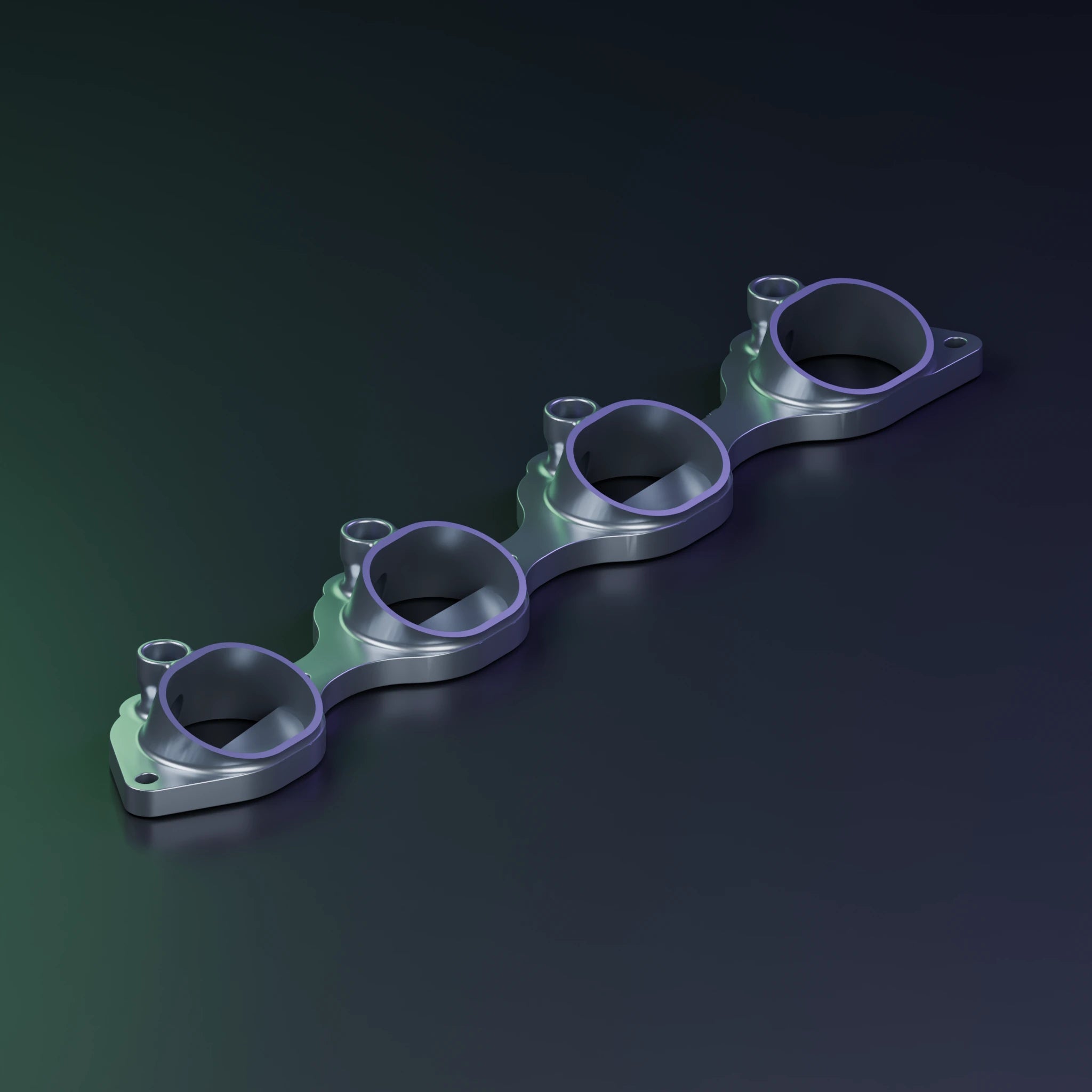 Nissan VK56 Intake Head Flange 14mm Injector — Metal Print STL — Sheet Metal Intake Manifold Build