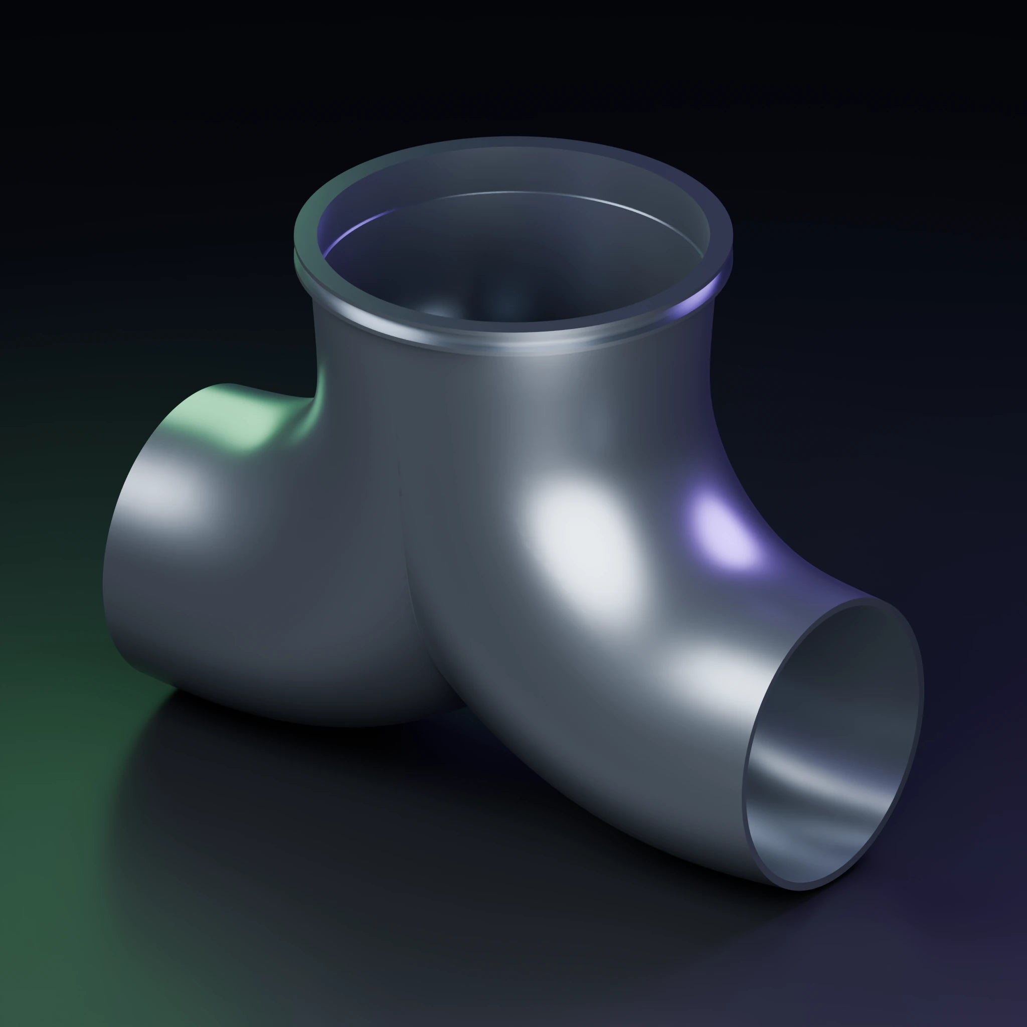 G1Pro Y90 Reducer – 4” Inlet to Dual Outlet (Finished Part) — product preview